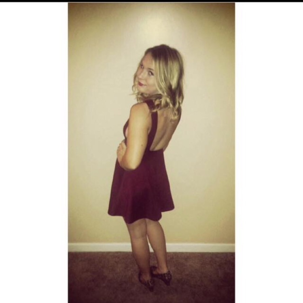 American Apparel Backless Skater Dress